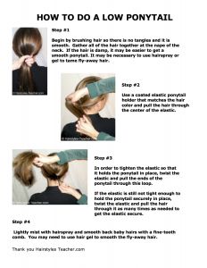 HB 14 How To Do A Low Ponytail.cwk (DR)